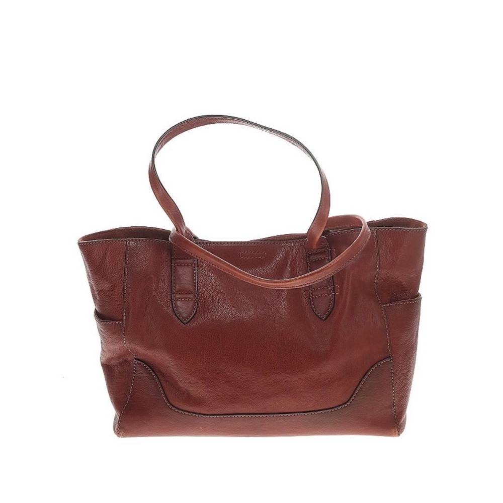 Frye Leather Side Pocket Tote – Cognac – NWT – MSRP $398